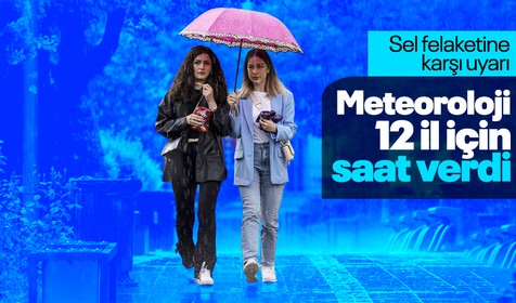 Meteoroloji saat verdi! 12 il için gök gürültülü sağanak uyarısı