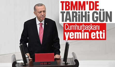 Cumhurbaşkanı Recep Tayyip Erdoğan makamındaki yeni dönemine Meclis'te ettiği yeminin ardından resmi olarak başladı