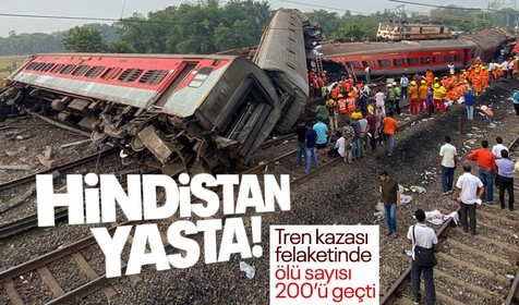 Hindistan'da katliam gibi tren kazası: 288 ölü