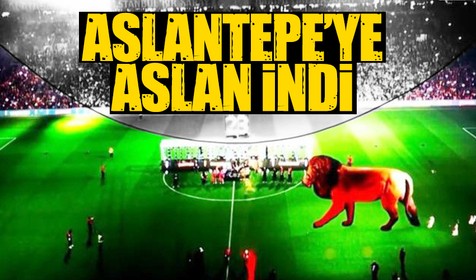 Aslantepe'ye Aslan indi! Galatasaray'dan taraftarına hologram sürprizi