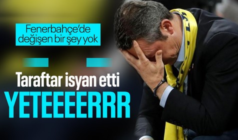 Fenerbahçe taraftarı Galatasaray mağlubiyetiyle Ali Koç'u istifaya çağırdı