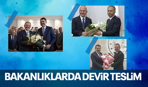Son dakika! Bakanlıklarda devir teslim töreni