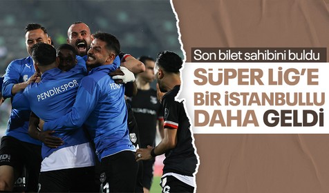 Pendikspor Bodrumspor'u mağlup ederek Süper Lig'e yükselen son takım oldu!
