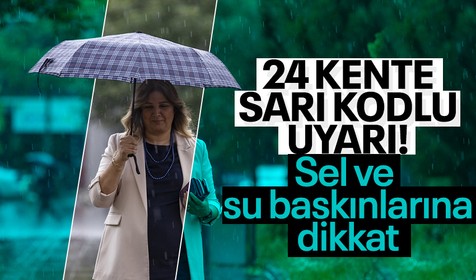 Meteoroloji Genel Müdürlüğü 24 kent için sarı kodlu uyarıda bulundu! O illerde  yaşayanlar dikkat | 9 HAZİRAN HAVA DURUMU NASIL OLACAK?