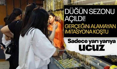 Gram altın fiyatının 1500 TL'ye dayanmasının ardından vatandaşlar gerçek altın yerine imitasyon altına yöneldi