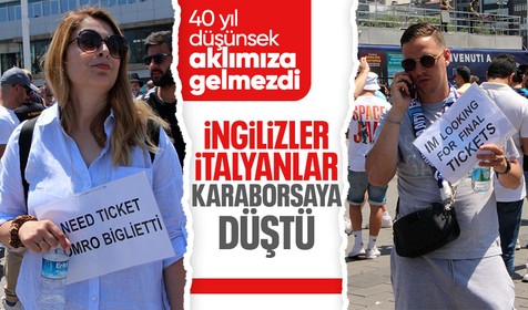 UEFA Şampiyonlar Ligi Finali için İstanbul'a gelen Avrupalı taraftarlar bilet bulmak için kara borsaya düştü
