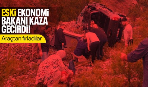 Eski Ekonomi Bakanı Nihat Zeybekci kaza geçirdi! Araçtan fırlayan Zeybekci arkadaşıyla beraber hastaneye kaldırıldı