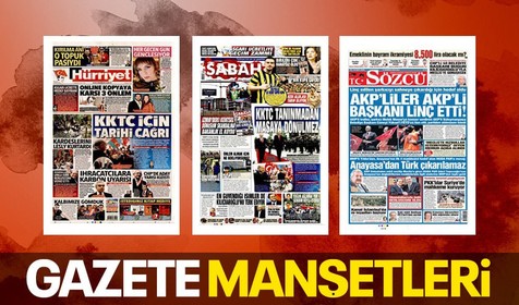 Gündem: Cumhurbaşkanı Erdoğan'ın KKTC ziyareti | 13 Haziran gazete manşetlerinde neler yer aldı?