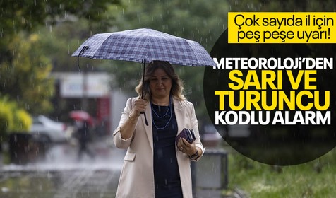 Meteoroloji 12 il için sarı, 4 il için ise turuncu kodlu uyarıda bulundu! 15 HAZİRAN HAVA DURUMU NASIL OLACAK?