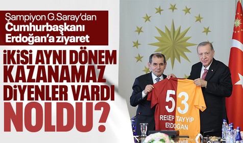 Galatasaray'dan Cumhurbaşkanı Erdoğan'a ziyaret
