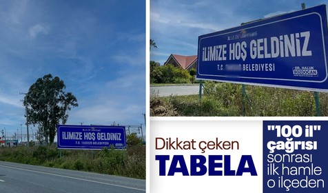 Bahçeli'nin "100 il" çağrısı sonrası ilk hamle Tarsus'tan geldi! İlçe girişine "İlimize hoş geldiniz" tabelası asıldı