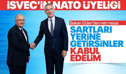 Son dakika...  Milli Savunma Bakanı Yaşar Güler'den İsveç'in NATO üyeliği hakkında son dakika açıklaması: Taahhütlerini yerine getirirse üye olabilir