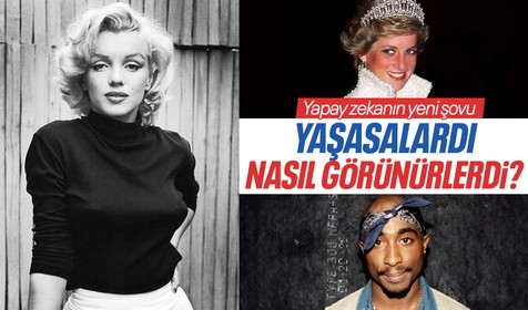 Yapay zeka dünya yıldızları üzerinde çalıştı! Tupac, Kobe Bryant, Michael Jackson, Prenses Diana yaşasaydı nasıl görünürdü?