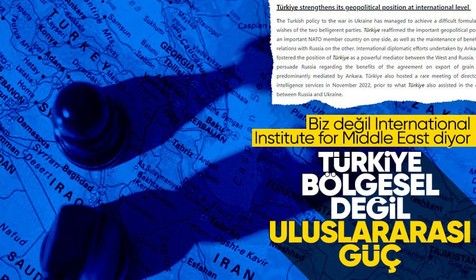 International Institute for Middle East'ten flaş Türkiye analizi! Bölgesel değil uluslararası güç