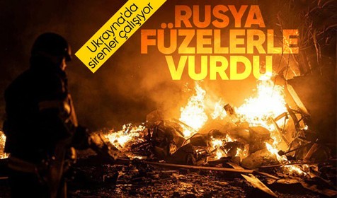 Rusya Ukrayna'ya füze ve İHA'larla saldırdı! Ukrayna'dan son dakika açıklaması