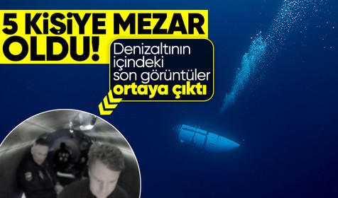 5 kişiye mezar olan Titan denizaltısının içinden görüntüler ortaya çıktı