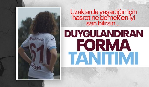 Trabzonspor yeni sezon formalarını tanıttı! İzleyenleri duygulandıran film