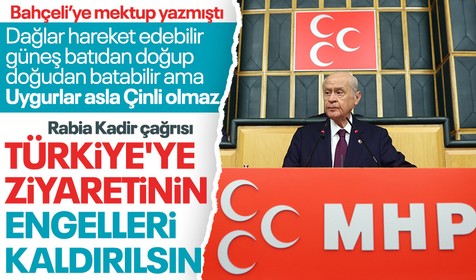 MHP Genel Başkanı Devlet Bahçeli'den kendisine mektup yazan Rabia Kadir için flaş çağrı! Milletiyle özlem gidermesin