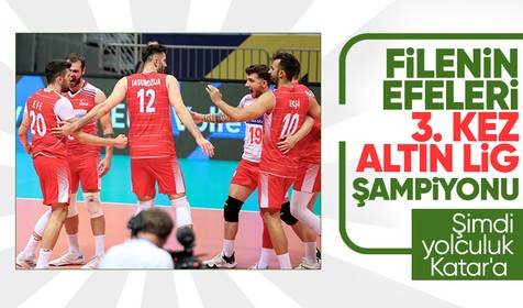 Türkiye A Milli Erkek Voleybol Takımı, Altın Ligi şampiyonu oldu