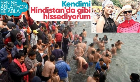 Antalya Konyaaltı Sahili'nde tatil yapan Hindistanlı öğrenciden şaşkına çeviren sözler! Kendimi Hindistan'da gibi hissediyorum