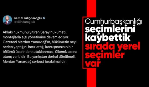 CHP Genel Başkanı Kemal Kılıçdaroğlu'ndan PKK'nın kurucusu Abdullah Öcalan'ı öven Merdan Yanardağ'a destek!