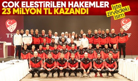 Çok eleştirilen hakemler 23 milyon TL kazandı! Zirvede hangi isim var?