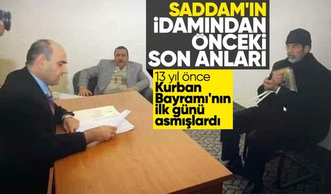 Saddam Hüseyin'in idam edilmeden önceki son fotoğraflarından biri servis edildi! İşte görüntüdeki detaylar