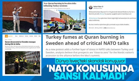 İsveç'te Kur'an-ı Kerim yakma skandalı dünya medyasında! 'NATO konusunda şansı kalmadı'