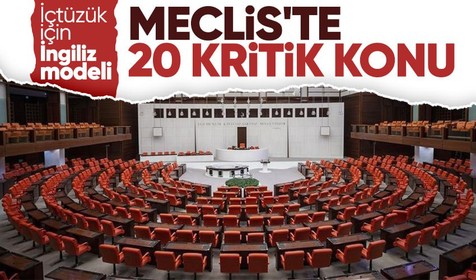 Meclis'te gözler 20 kritik maddeye çevrildi! İçtüzük için İngiliz modeli düşünülüyor