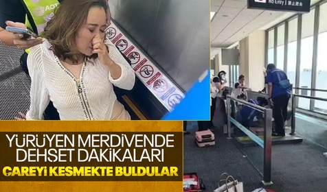 Yürüyen merdivene takılan kadın dehşeti yaşadı! Bacağını kesmek zorunda kaldılar