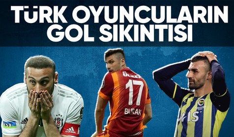 Yerli futbolcular Süper Lig'de gole yabancı kaldı