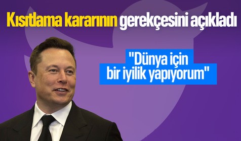 Elon Musk Twitter'da 'kısıtlama' kararının sebebini açıkladı! 'Aileni görmek için telefondan uzaklaş'