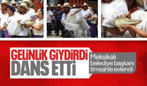 Meksika’nın şaşırtan geleneği! Belediye başkanı timsahla evlendi: Biz birbirimizi seviyoruz