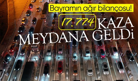 Sağlık Bakanı Fahrettin Koca Kurban Bayramı'nda toplam 17 bin 774 kaza meydana geldiğini duyurdu
