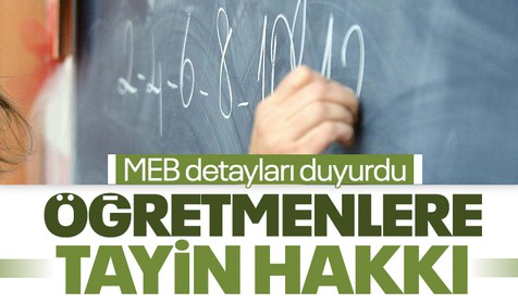 Depremden etkilenen illerdeki öğretmenlere tayin hakkı