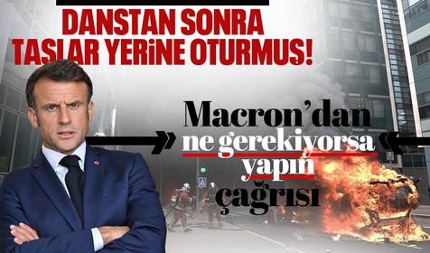 Fransa'da sular durulmuyor! Cumhurbaşkanı Macron'dan  kesin talimat: Her şey yapılsın