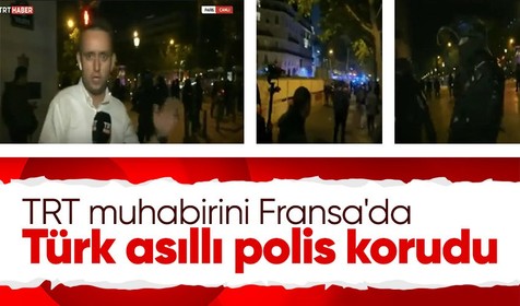 Fransa'da ortalık yıkıldı Türk polis gazeteci Mustafa Seçen'i korudu! Biz çok başka bir milletiz