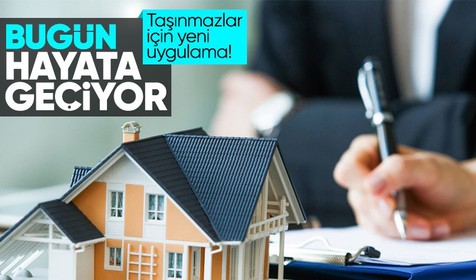 Tapu müdürlüklerinin yanı sıra noterliklerde de yapılacak! Taşınmazlar için yeni uygulama bugün hayata geçiyor