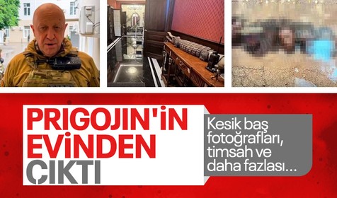 Wagner'in lideri Yevgeni Prigojin'in evinden çıkanlar şoke etti! Kesik baş fotoğrafları, timsah...