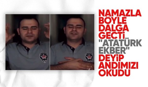 "Atatürk Ekber" deyip namaza duran özel güvenlik görevlisi gözaltına alındı