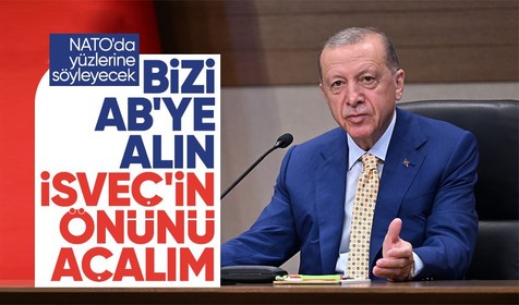Son dakika... Cumhurbaşkanı Erdoğan'dan NATO Zirvesi öncesi kritik açıklama: AB kapısını açın İsveç NATO'ya girsin
