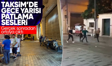 Taksim’de torpil patlatan gençler paniğe neden oldu