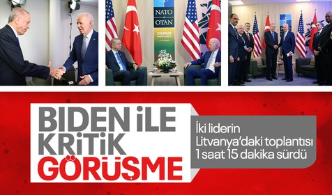 Son dakika! Cumhurbaşkanı Recep Tayyip Erdoğan, NATO Liderler Zirvesi'nde Biden ile bir araya geldi