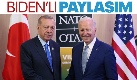 Cumhurbaşkanı Erdoğan'dan Biden paylaşımı: Temaslarımızın hayırlara vesile olmasını diliyorum