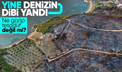 İzmir Aliağa'da yine denizin dibi yandı! Ne garip tesadüf değil mi?