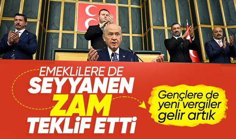 SON DAKİKA! Devlet Bahçeli: Emeklilere de 8 bin 77 TL seyyanen zam yapılsın