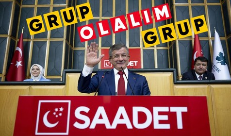 Saadet Partisi'nin TBMM'deki grup toplantısında Ahmet Davutoğlu konuştu