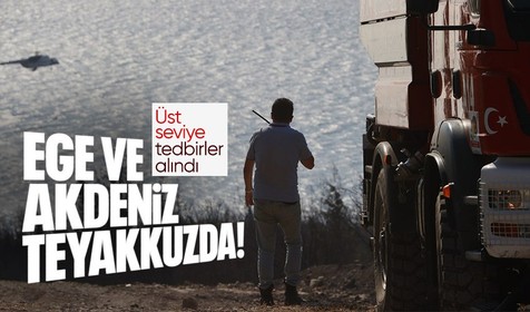 Son günlerde artan orman yangınlarından dolayı Ege ve Akdeniz'de teyakkuza geçildi