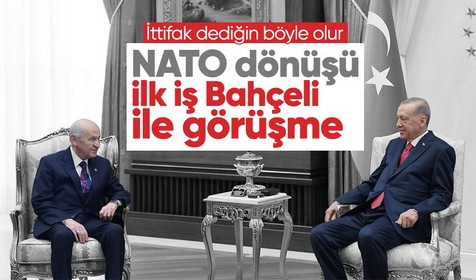 Son Dakika: Cumhurbaşkanı Erdoğan ve Devlet Bahçeli Külliye'de bir araya geldi