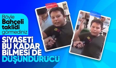 Devlet Bahçeli'nin gündem olan konuşmasına efsane taklit